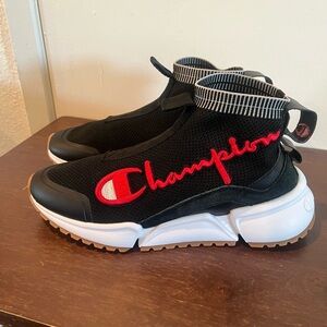 Champion Black and Red Athletic Sneakers